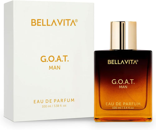 Bellavita Luxury G.O.A.T. Eau De Parfum | Citrus, Woody Scent Profile with Bergamot, Lavender, and Pepper Top Notes | 100 Ml | Perfume for Men | Best Gift for Valentine'S Day