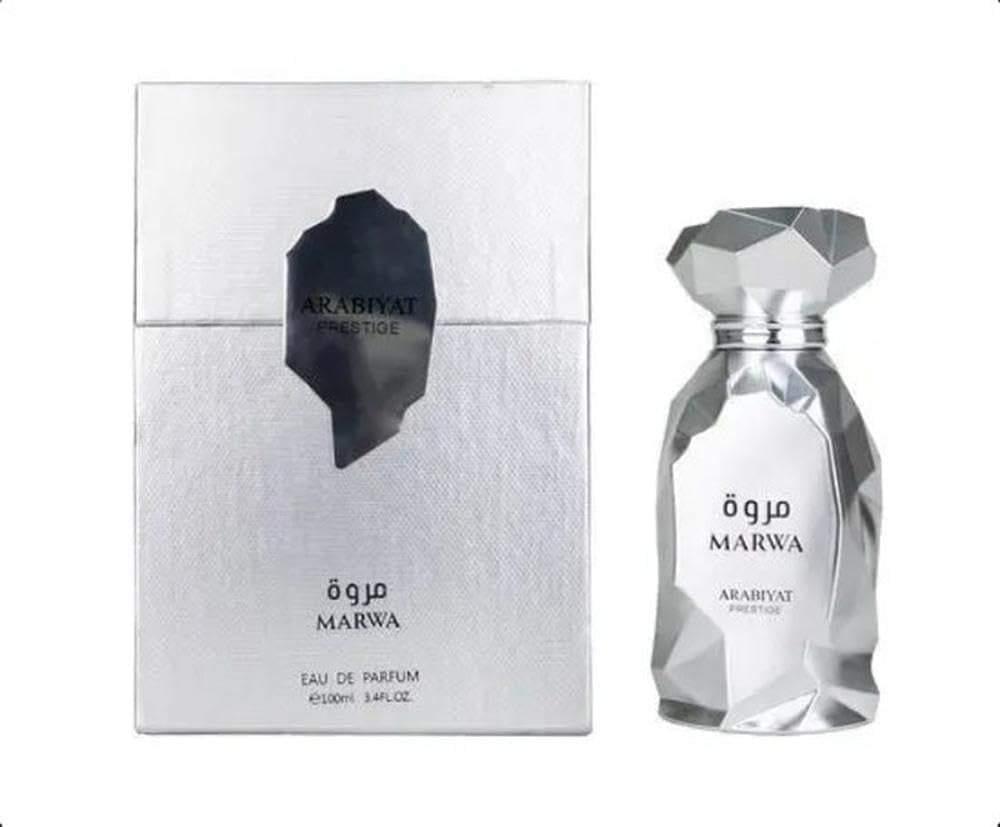 Arabiyat Prestige Marwa Eau De Parfum, 100Ml, Silver for Men Made in UAE