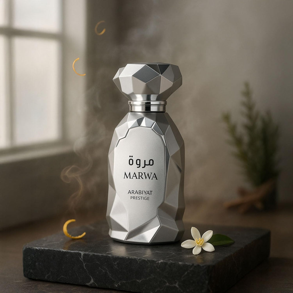 Arabiyat Prestige Marwa Eau De Parfum, 100Ml, Silver for Men Made in UAE
