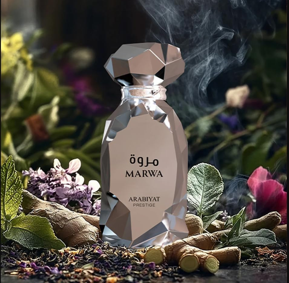 Arabiyat Prestige Marwa Eau De Parfum, 100Ml, Silver for Men Made in UAE